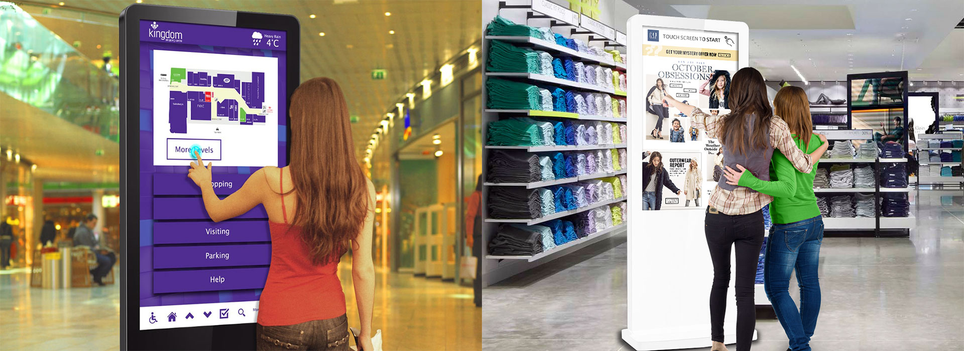 Multi-touch Kiosk Indoor
