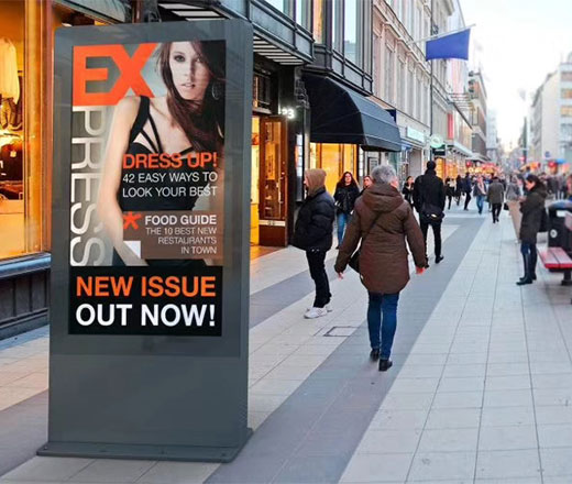 75" 4K Outdoor Double Sided Kiosk