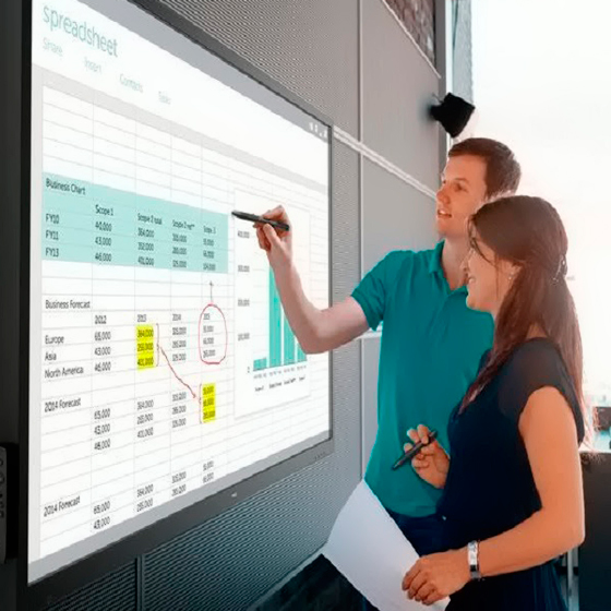 Dispersive Touch Screens