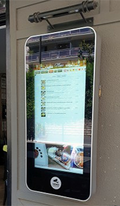 Wall-Mounted Outdoor Touch Screen Kiosk, with Wall Mount Touch Screen Monitor Wall-Mounted Outdoor Touch Screen Kiosk, with Wall Mount Touch Screen Monitor
