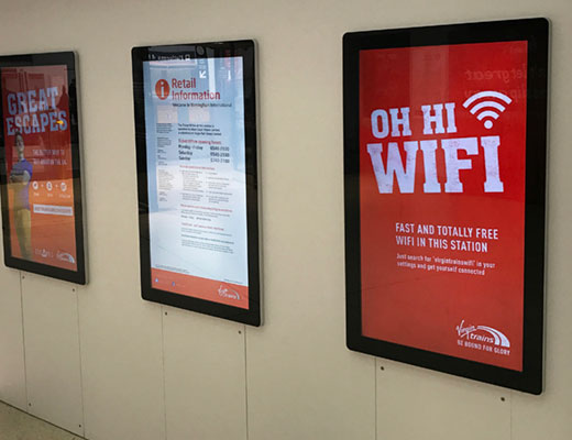 Totem Kiosk 49" Wall-Mounted