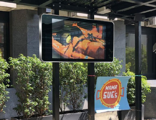 Totem Kiosk 65" Wall-Mounted